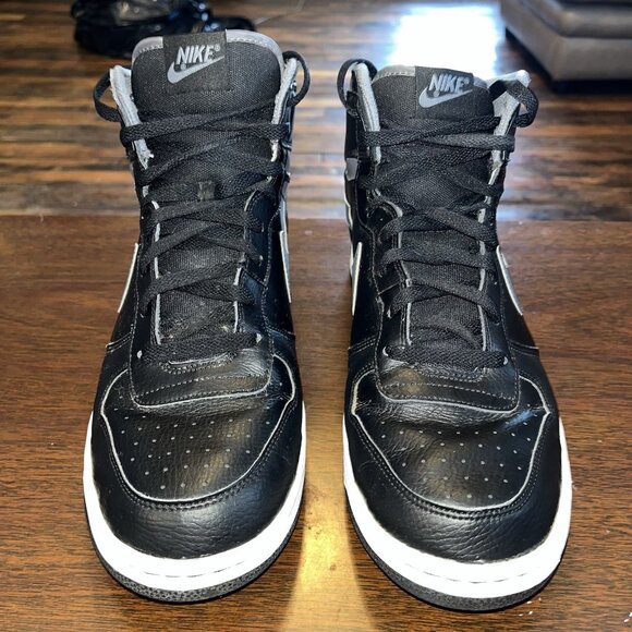 Nike Big High Top Athletic Tennis Shoes black grey Lace Up Rubber Sole  Sz 13 main image 9